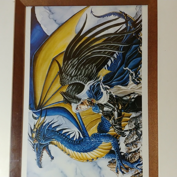 Nene Thomas Sapphire - Mini Print 5" x 7" - New - Out of Print - Framed - Picture 2 of 4